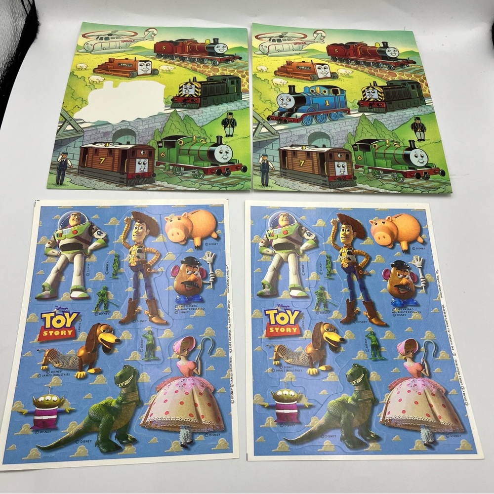 Disney Toy Story and Thomas & Friends Sticker Set - Blue, Green, Red